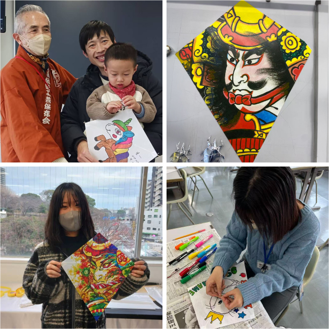 和凧の絵付け体験